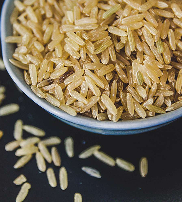 Brown Rice (nutrient-rich with bran layer)